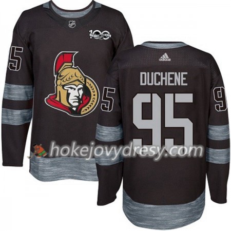Pánské Hokejový Dres Ottawa Senators Matt Duchene 95 1917-2017 100th Anniversary Adidas Černá Authentic